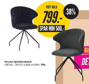 My Home Kiruna spisebordsstol tilbud