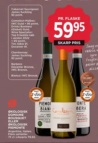 Økologisk domaine bousquet eller økologisk piemonte