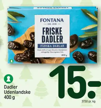 REMA 1000 Dadler udenlandske tilbud