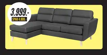 My Home Georgia sofa med chaiselong tilbud