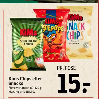 Kims chips eller snacks