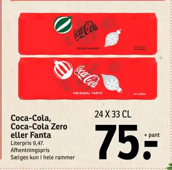 SPAR Coca-cola, coca-cola zero eller fanta tilbud