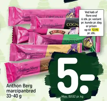 REMA 1000 Anthon berg marcipanbrød tilbud