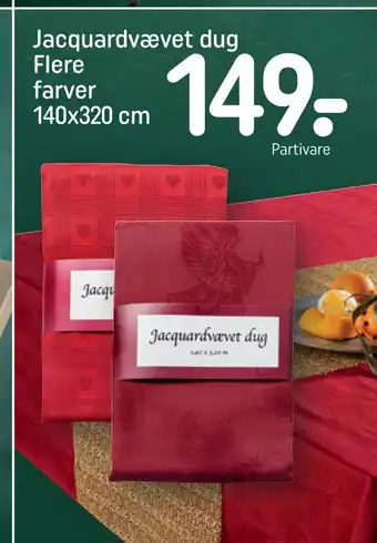 REMA 1000 Jacquardvævet dug flere farver 140x320 cm tilbud