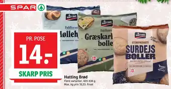 SPAR Hatting brød tilbud