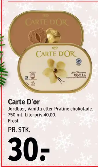SPAR Carte d'or tilbud