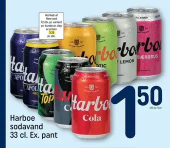 REMA 1000 Harboe sodavand 33 cl. ex. pant tilbud