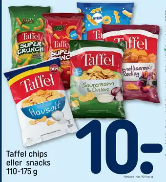 REMA 1000 Taffel chips eller snacks tilbud