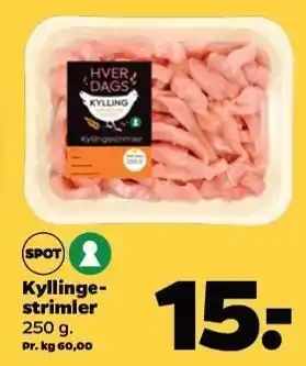 Netto Kyllingestrimler tilbud