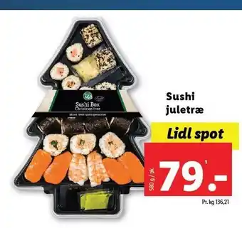 Lidl Sushi juletræ tilbud