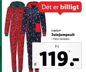 Lidl Esmara julejumpsuit tilbud