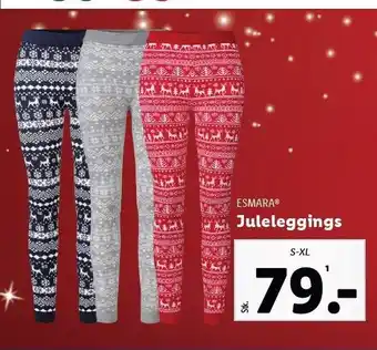 Lidl Esmara juleleggings tilbud