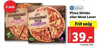 Lidl Pizza skinke eller meat lover tilbud
