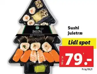 Lidl Sushi juletræ tilbud