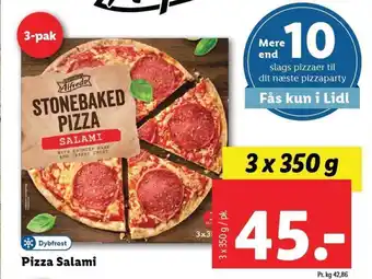 Lidl Pizza Salami tilbud