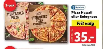 Lidl Pizza Hawaii eller Bolognese tilbud