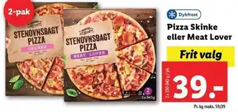 Lidl Pizza Skinke eller Meat Lover tilbud
