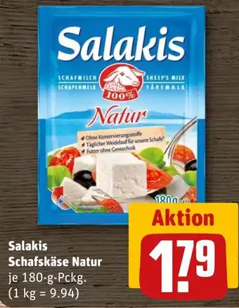 REWE DE Salakis Schafskäse Natur tilbud