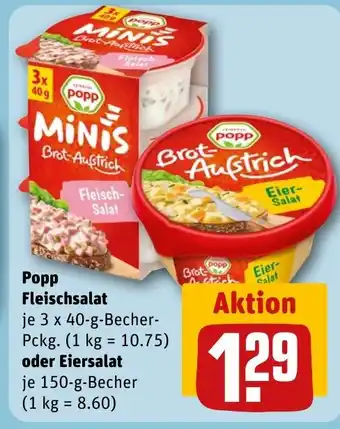 REWE DE Popp Fleischsalat tilbud