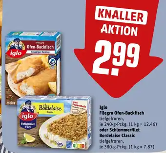 REWE DE Iglo Filegro Ofen-Backfisch tilbud