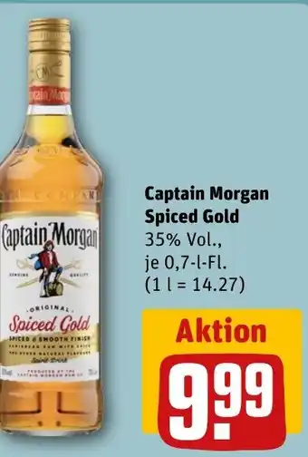 REWE DE Captain Morgan Spiced Gold tilbud
