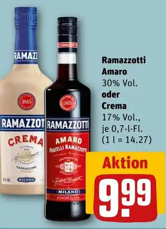 REWE DE Ramazzotti Amaro oder Crema tilbud