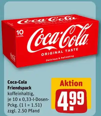 REWE DE Coca-Cola Friendspack tilbud