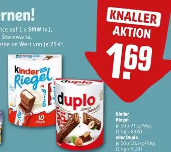 REWE DE Kinder Riegel tilbud