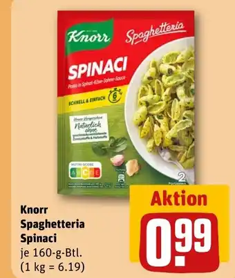 REWE DE Knorr Spaghetteria Spinaci tilbud