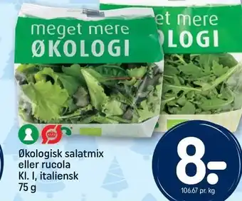 REMA 1000 Økologisk salatmix eller rucola tilbud