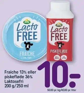 REMA 1000 Fraiche 13% eller piskefløde 36% laktosefri tilbud