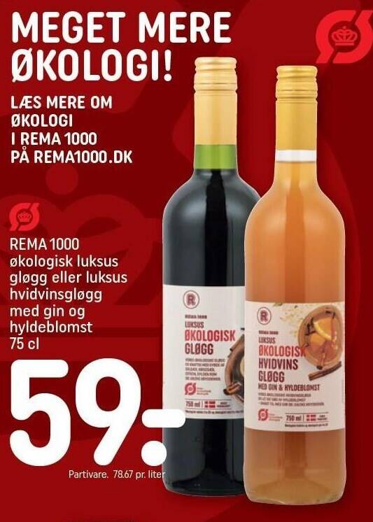 Rema 1000 økologisk luksusgløgg eller luksus hvidvinsgløg med gin og