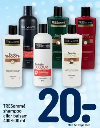 REMA 1000 Tresemmé shampoo eller balsam tilbud