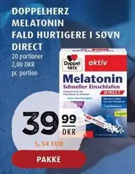 Scandinavian Park Doppelherz melatonin fald hurtigere i søvn direct tilbud