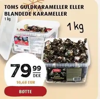 Scandinavian Park Toms guldkarameller eller blandede karameller tilbud