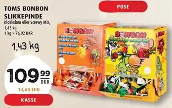 Toms bonbon slikkepinde