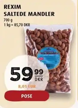 Scandinavian Park Rexim saltede mandler tilbud