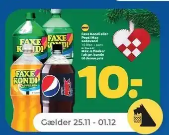 Netto Pepsi eller faxe kondi tilbud