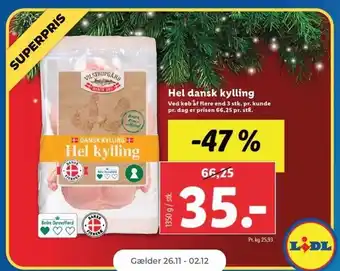Netto Hel dansk kylling tilbud