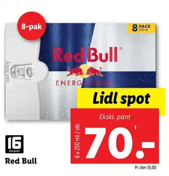 Lidl Red Bull tilbud