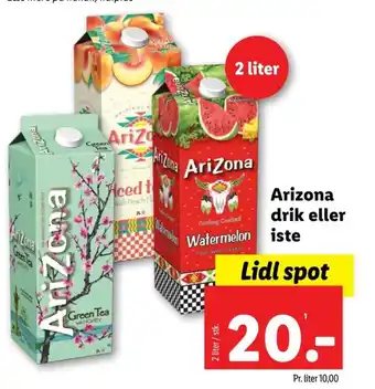 Lidl Arizona drik eller iste tilbud