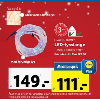 Lidl LIVARNO HOMEⓇ LED-lysslange tilbud
