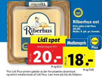 Lidl Riberhus ost tilbud