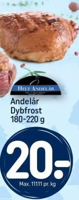 REMA 1000 Andelår Dybfrost 180-220 g tilbud