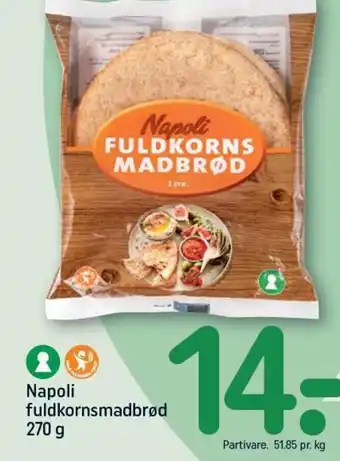 Napoli fuldkornsmadbrød 270 g