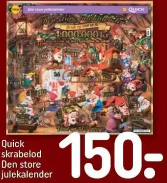 REMA 1000 Quick skrabelod Den store julekalender tilbud