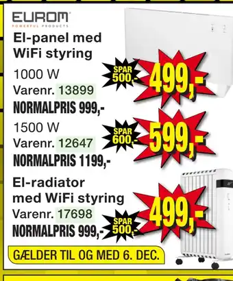 Harald Nyborg El-panel med wifi styring tilbud