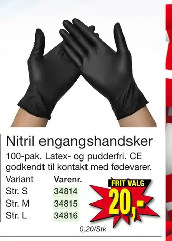 Harald Nyborg Nitril engangshandsker tilbud