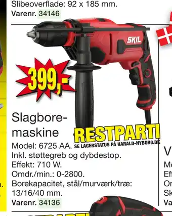 Harald Nyborg Slagboremaskine tilbud