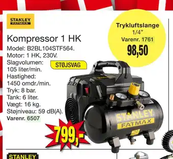Harald Nyborg Kompressor 1 hk tilbud